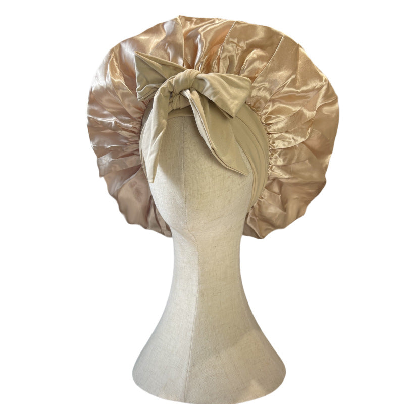 Luxury Silk Sleep Cap-Anti Frizz, Hair Protection Bonnet
