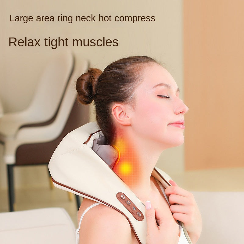 New Oblique Muscle Cervical Massager Dredge Shoulder Neck Neck Massager Kneading Hot Compress Multifunctional Massage Shawl