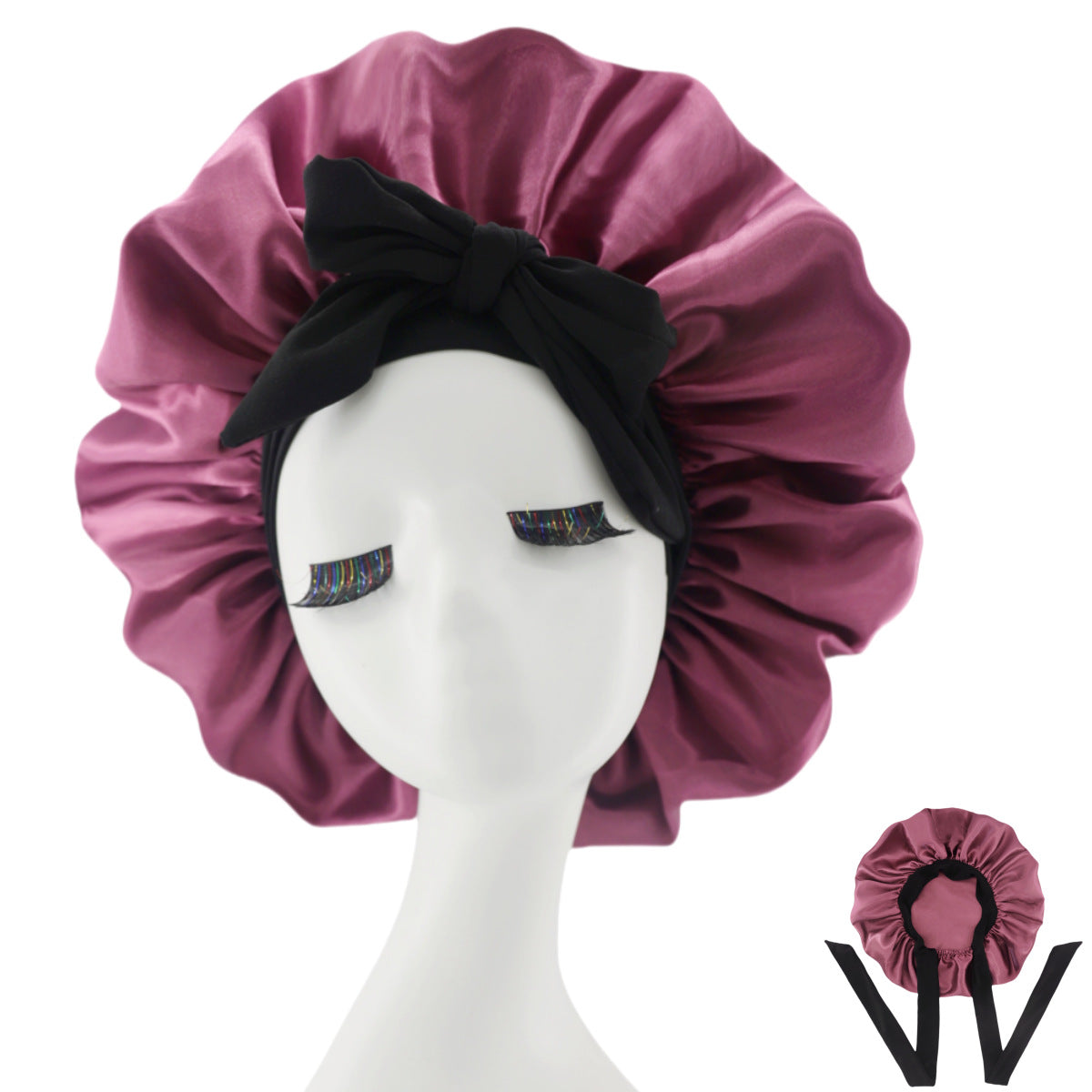 Luxury Silk Sleep Cap-Anti Frizz, Hair Protection Bonnet