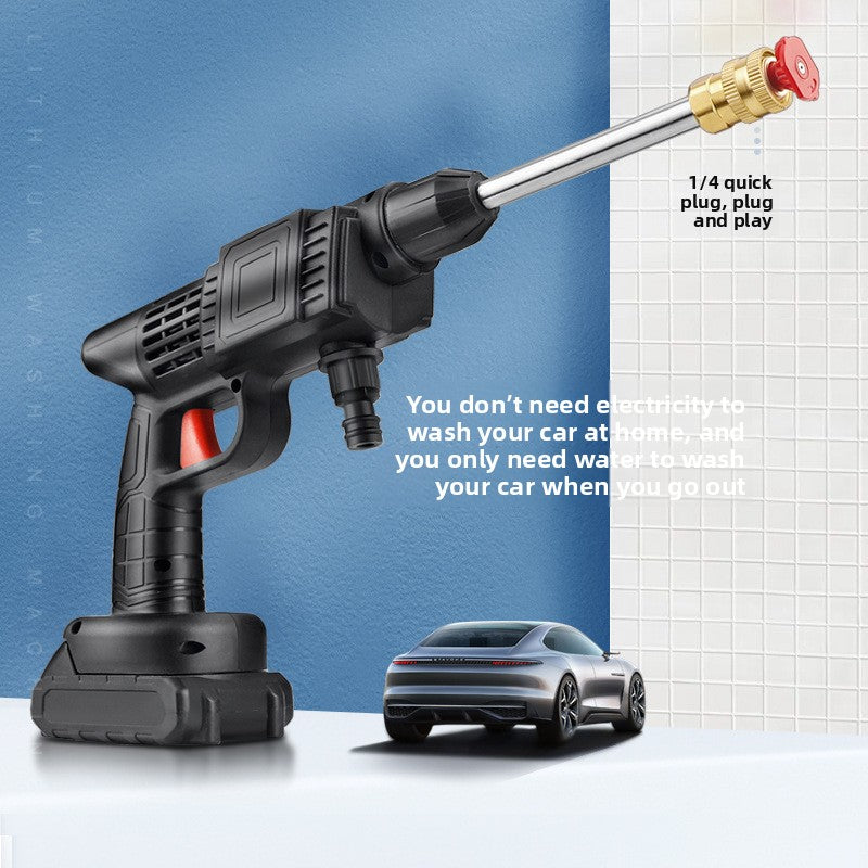 Portable Wireless Car Pressure Washer ? 12V, Dual Battery, Complete Kit