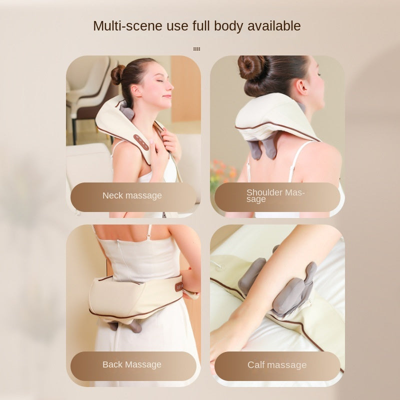 New Oblique Muscle Cervical Massager Dredge Shoulder Neck Neck Massager Kneading Hot Compress Multifunctional Massage Shawl