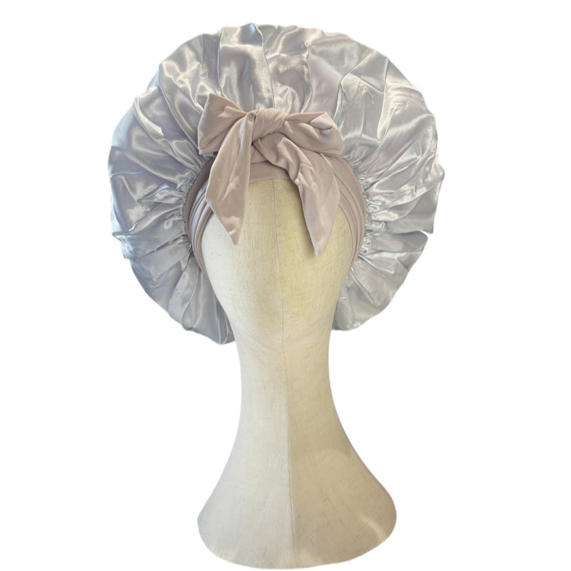 Luxury Silk Sleep Cap-Anti Frizz, Hair Protection Bonnet