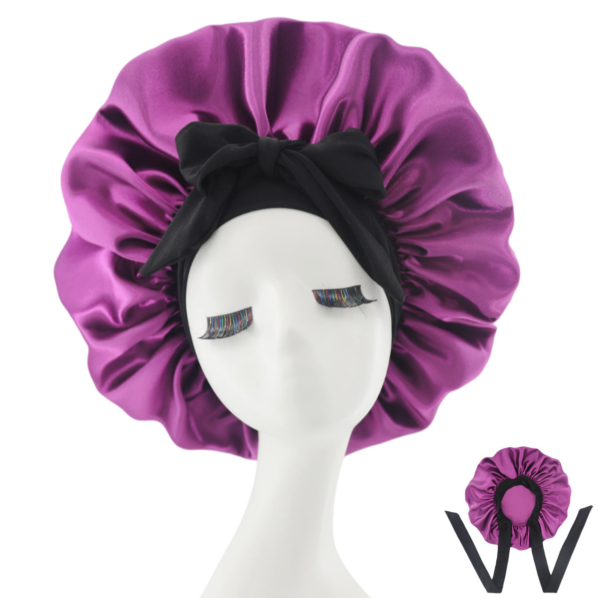 Luxury Silk Sleep Cap-Anti Frizz, Hair Protection Bonnet