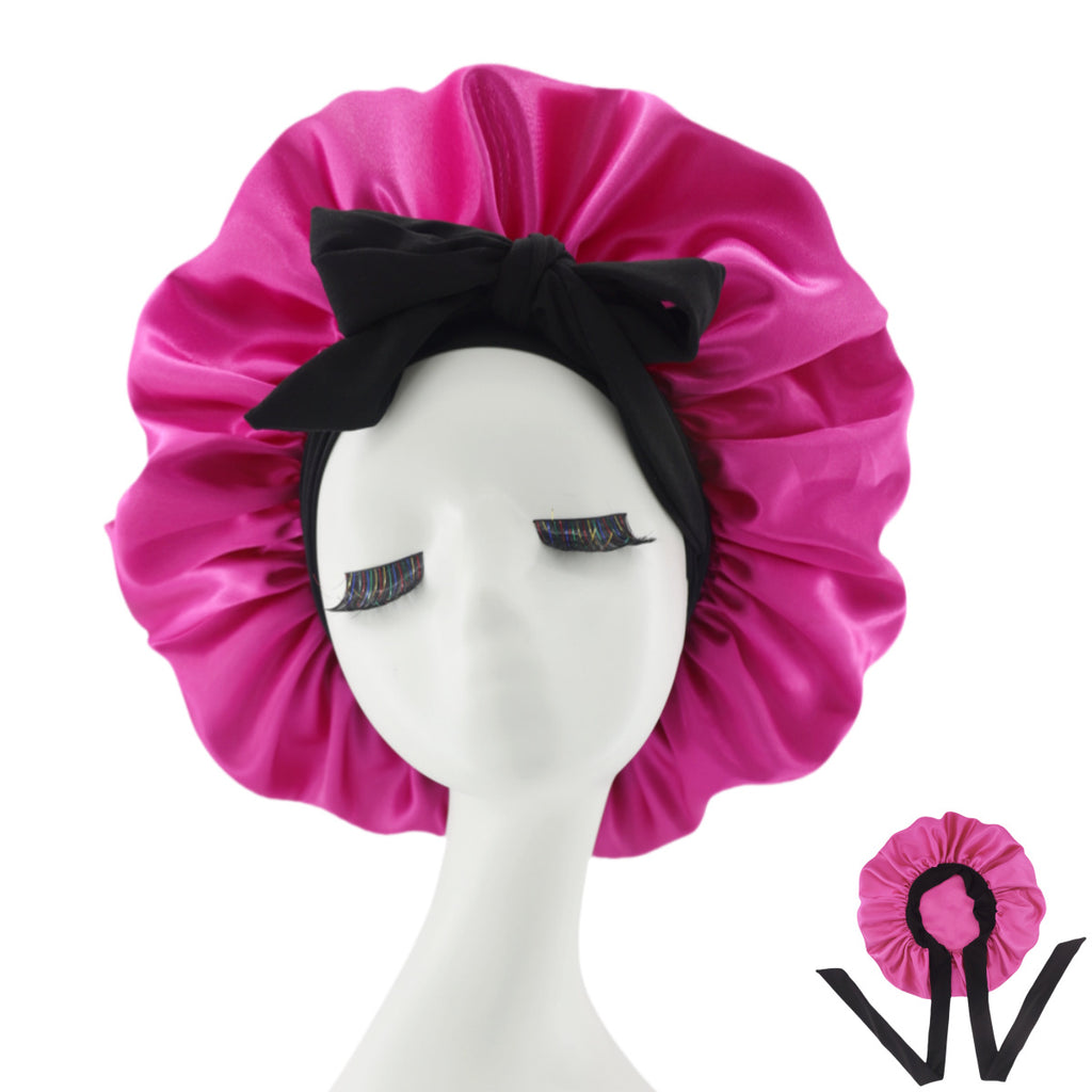 Luxury Silk Sleep Cap-Anti Frizz, Hair Protection Bonnet