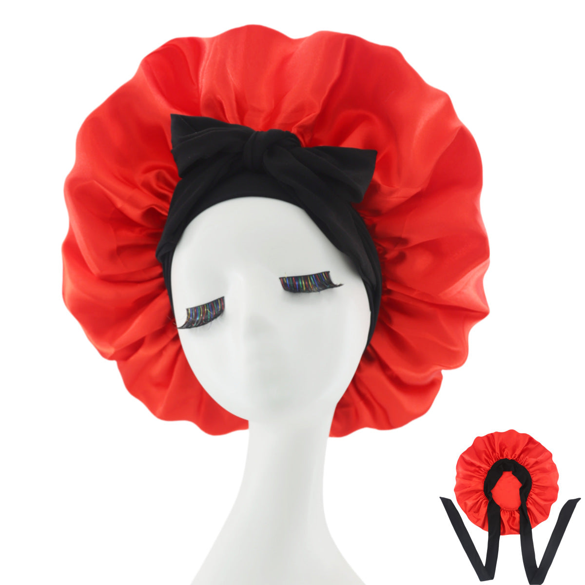 Luxury Silk Sleep Cap-Anti Frizz, Hair Protection Bonnet