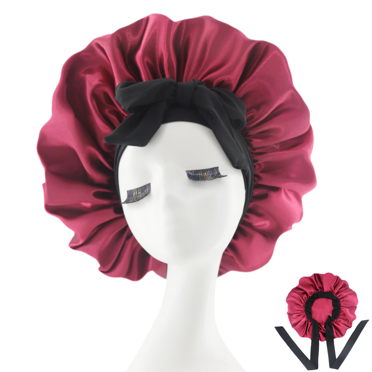 Luxury Silk Sleep Cap-Anti Frizz, Hair Protection Bonnet