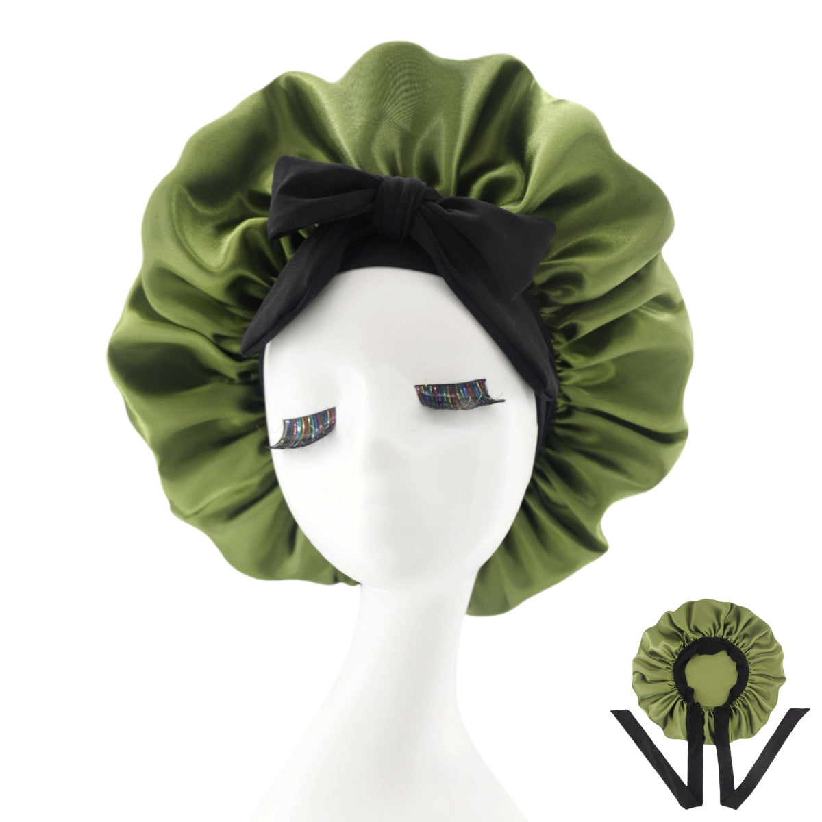 Luxury Silk Sleep Cap-Anti Frizz, Hair Protection Bonnet